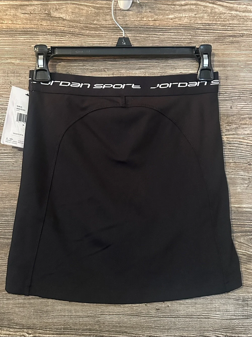 Youth Medium Girls Nike Jordan Black Athletic Skirt NWT